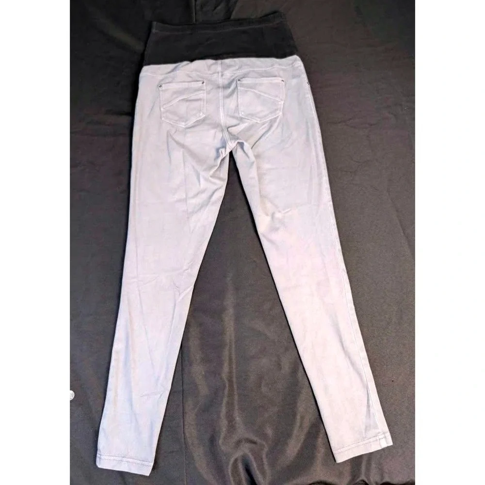 Time and Tru ~ Full Panel Maternity Skinny Jeans ~ Size‎ M 8-10 ~ Grey Denim
